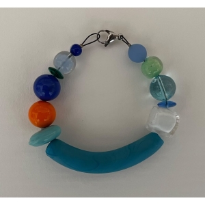 Bracelet / Narukvica – Murano matt & shine glass