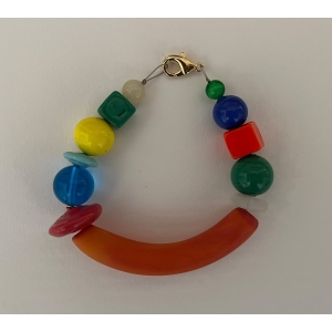 Bracelet / Narukvica – Murano matt & shine glass